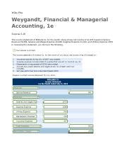 Wiley Plus Managerial Accounting Solutions Of Exercises PDF