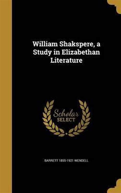 William Shakspere A Study in Elizabethan Literature Epub