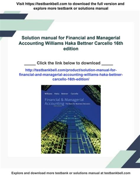 Williams Haka Bettner Carcello 16th Edition Solutions PDF