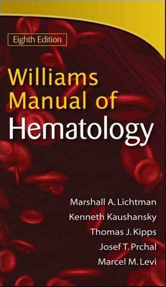 Williams Hematology Companion Manual 8th Edition Kindle Editon