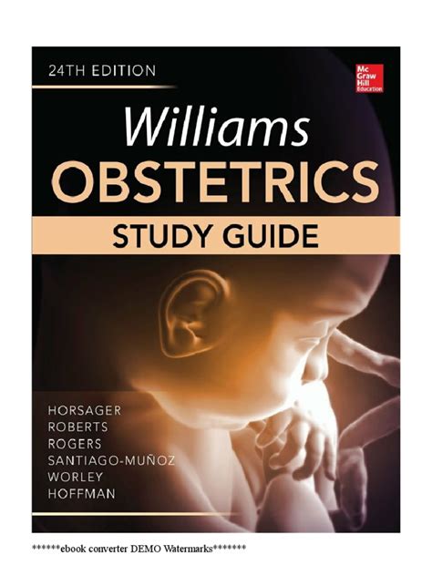 Williams Obstetrics 24th Edition Study Guide pdf Doc