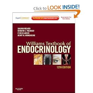 Williams Textbook of Endocrinology Expert Consult 12th Edition Reader