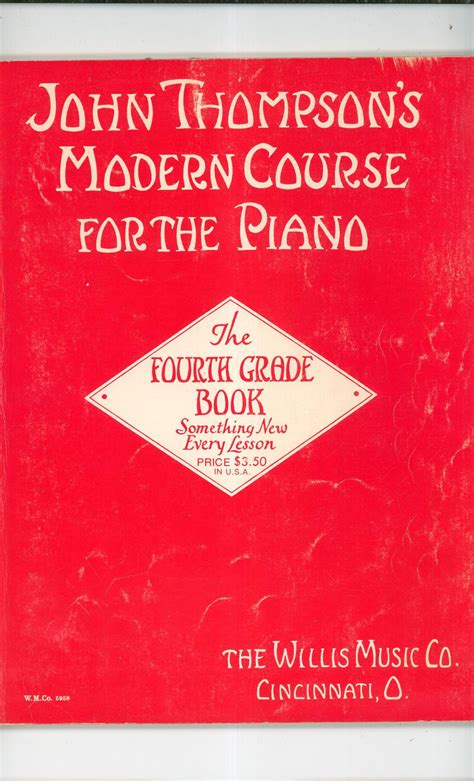 Willis Music John Thompson s Modern Course for The Piano Fourth Grade Book PDF