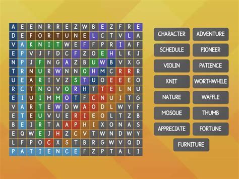 Wilson Step 12 Wordsearch