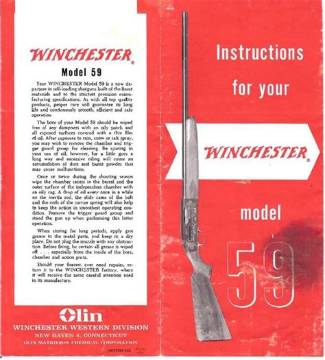 Winchester Model 59 Manual Ebook PDF