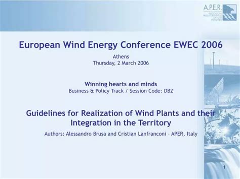 Wind Energy, Part 1 Technology and Implementation - Proceedings of the European Conference (EWEC) : Kindle Editon