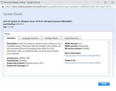 Windows 10 Feature Update Catalog Number Kb 1803