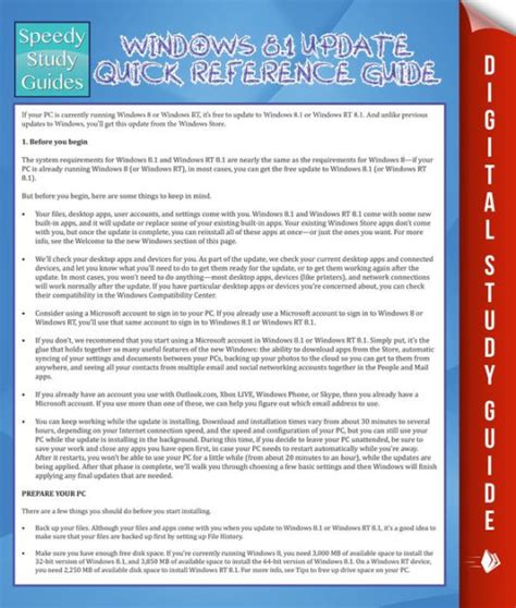 Windows 81 Quick Reference Guide Speedy Study Guides Kindle Editon