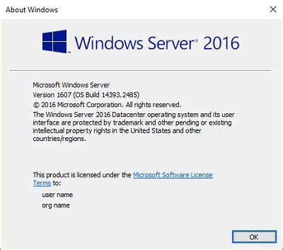 Windows Server 2016 Version 1607 Update Catalog