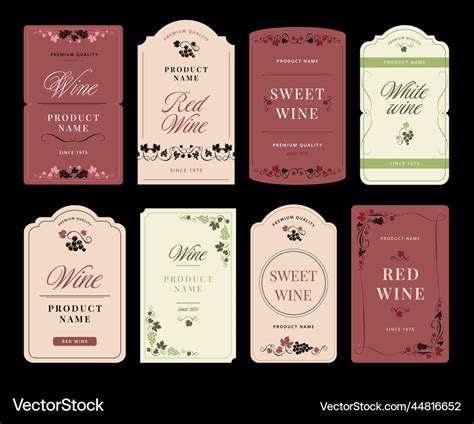 Wine Bottle Stickers Template