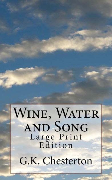 Wine Water and Song Large Print Edition Kindle Editon