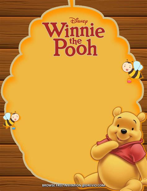 Winnie The Pooh Invitations Printable