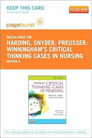 Winningham Nursing Case Studies With Answers Psychiatric Epub