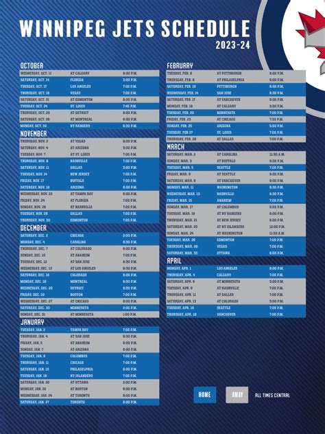 Winnipeg Jets Schedule