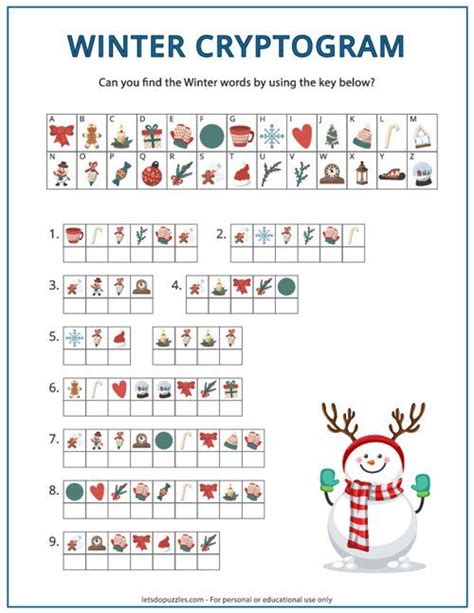 Winter Cryptogram Answer Key Reader