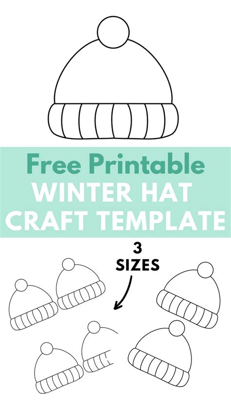 Winter Hat Craft Template