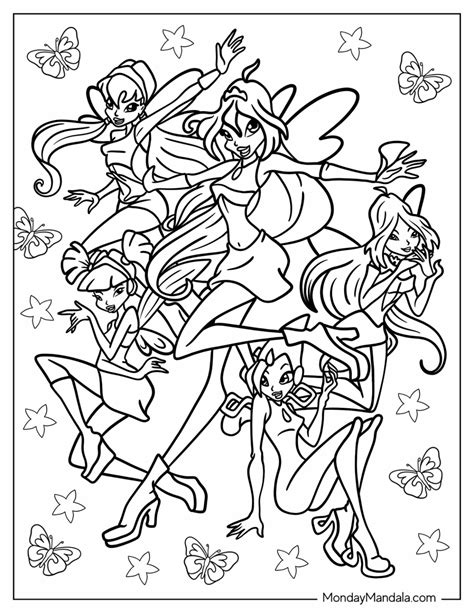 Winx Club Coloring Pages: A Magical Adventure for Children and Adults Alike