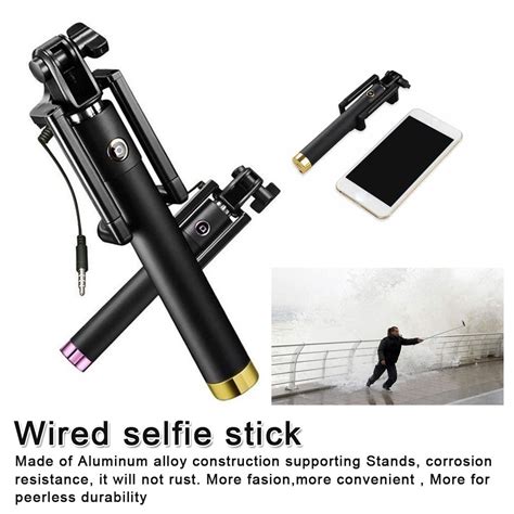 Wired Selfie Stick EzTek Extendable Kindle Editon