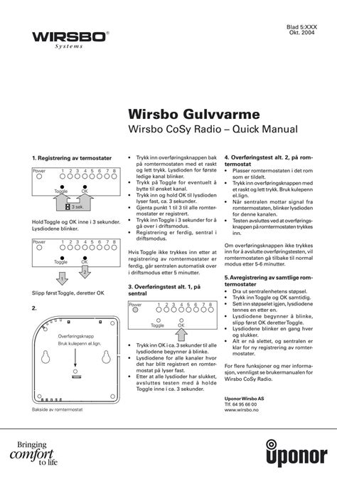 Wirsbo Thermostat Manual Ebook Kindle Editon