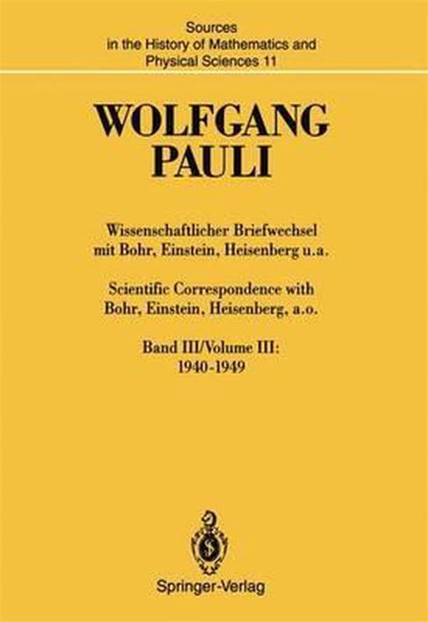 Wissenschaftlicher Briefwechsel Mit Bohr, Einstein, Heisenberg U.A. Scientific Correspondence With Reader