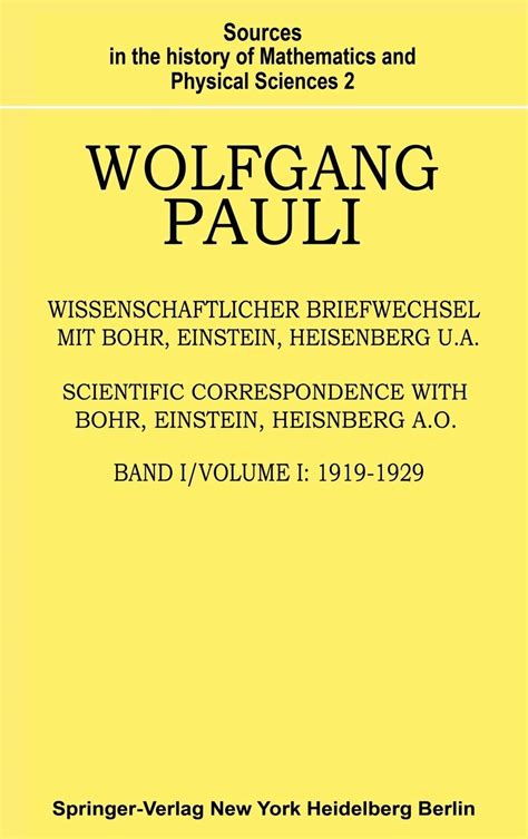 Wissenschaftlicher Briefwechsel Mit Bohr, Einstein, Heisenberg U.a./Scientific Correspondence With B PDF