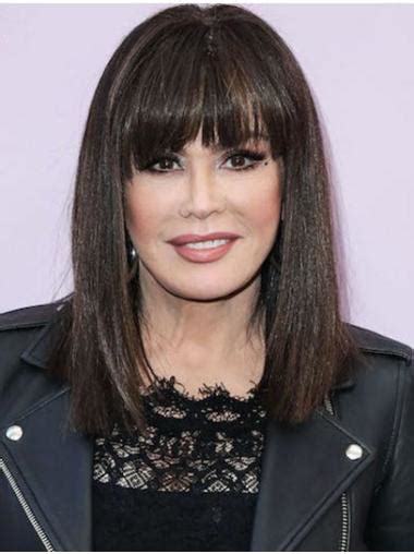 With Bangs Straight 14" Lace Front Marie Osmond Wigs