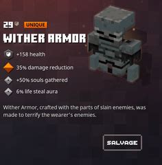 Wither Armor: A Comprehensive Guide to Minecraft Dungeons' Enduring Enigma