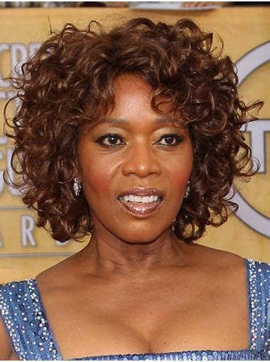 Without Bangs Curly 12" Lace Front Alfre Woodard Wigs