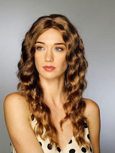 Without Bangs Ideal Curly Brown Capless Synthetic Long Wigs