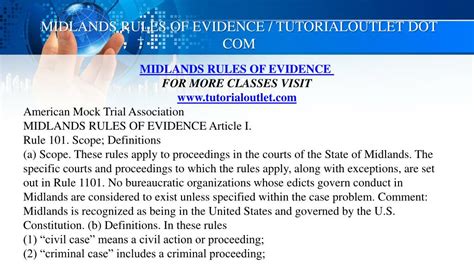 Witnessing the Power of Midlands Rules of Evidence: Unlocking Justice for All