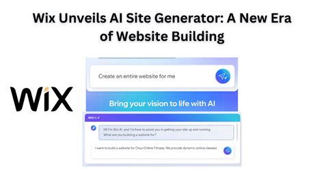 Wix AI Site Generator: 10,000+ Tools for a Stunning Website in Minutes