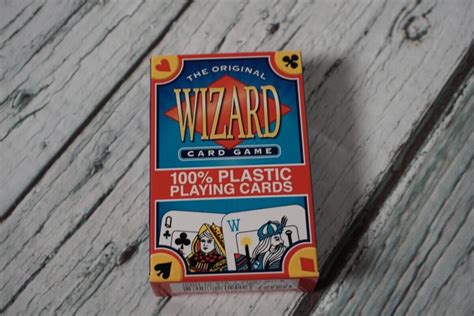 Wizard Card Game 100 Plastic Playing Cards Reader