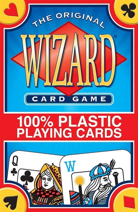 Wizard Card Game 100 Plastic Playing Cards Reader