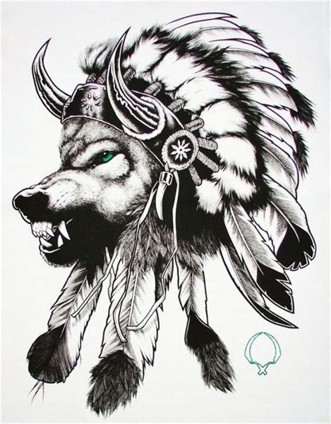 Wolf Headdress Tattoos: A Fierce Symbol of Spirit and Strength