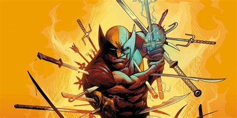 Wolverine with Sword in Forest Comic Book