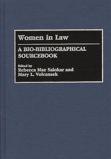 Women in Law A Bio-Bibliographical Sourcebook PDF