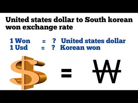 Won into Dollars: Converting South Korean Currency to US Currency