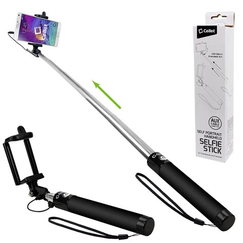 Wonbsdom Extendable Self portrait Monopod Black Smartphones Reader