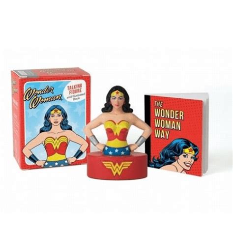 Wonder Woman Talking Figure and Illustrated Book Miniature Editions Reader