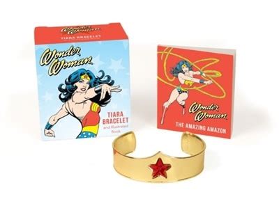 Wonder Woman Tiara Bracelet and Illustrated Book Miniature Editions Doc