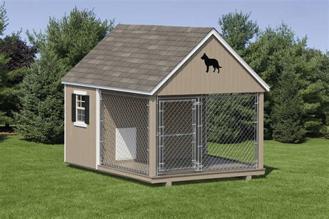 Wood dog kennels