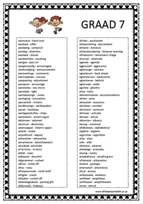 Woorde Afrikaans Poem Question And Answer Doc