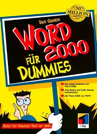 Word 2000 für Dummies German Edition Kindle Editon