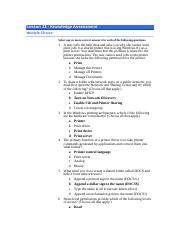 Word 2010 Lesson 13 Knowledge Assessment Answers PDF