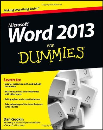 Word 2013 For Dummies Reader