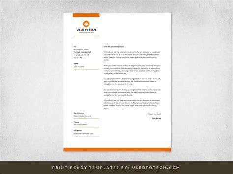 Word Letterhead Template Free