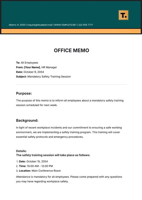 Word Memo Template