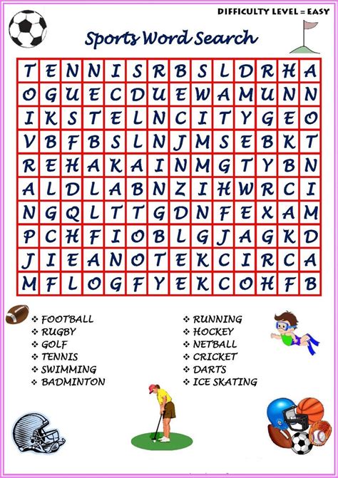 Word Search Puzzle Book Sports Words PDF