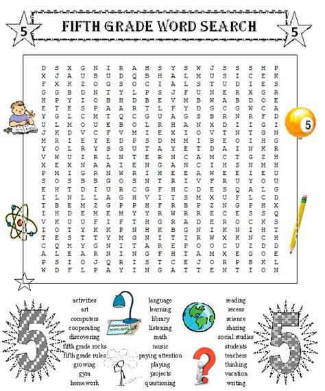 Word Search Puzzles 5th Grade And Up PDF