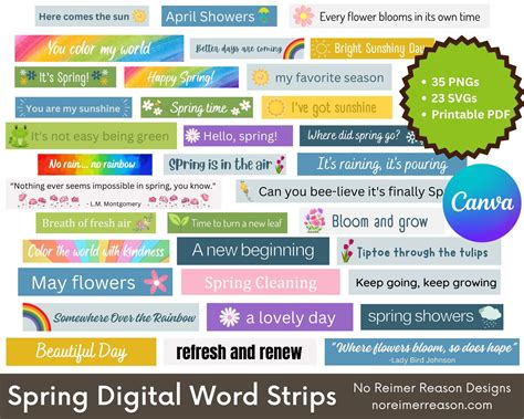 Word Strips Template